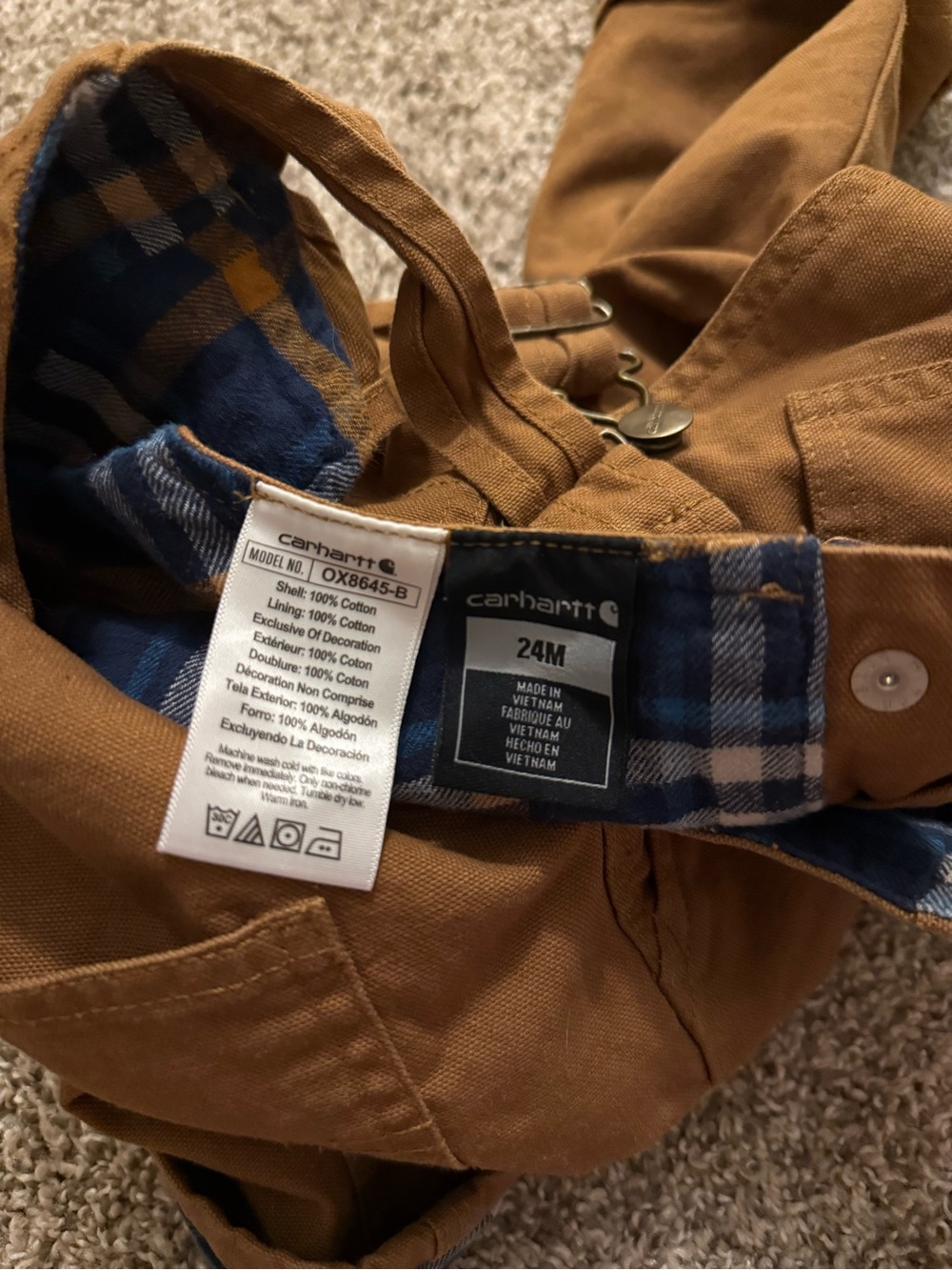 Carhartt Overalls - Picture 2 of 2